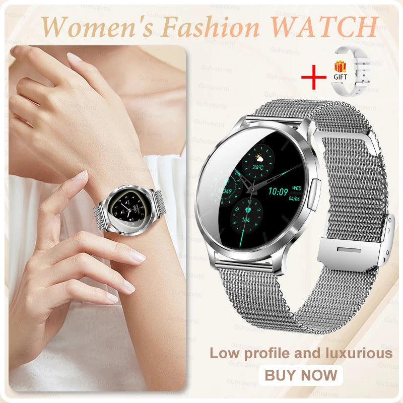 2026 New Smart Watch For Women 1.32" AMOLED Display Answer Make Call Message Health Sport Watch Ladies' Gift Music Digital Clock