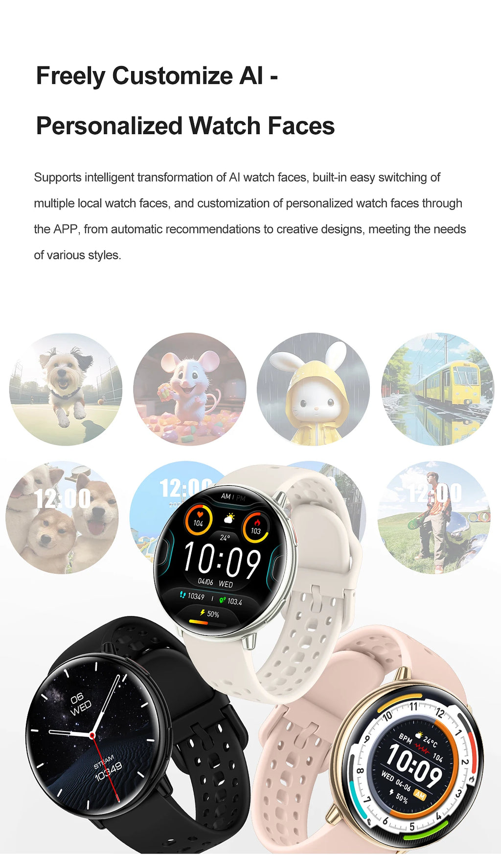 2026New Active 2 Smart Watch Built-in GPS for Women Men IP68 Waterproof Sports Watches Heart Rate Monitor Ultra-Thin Smartwatch