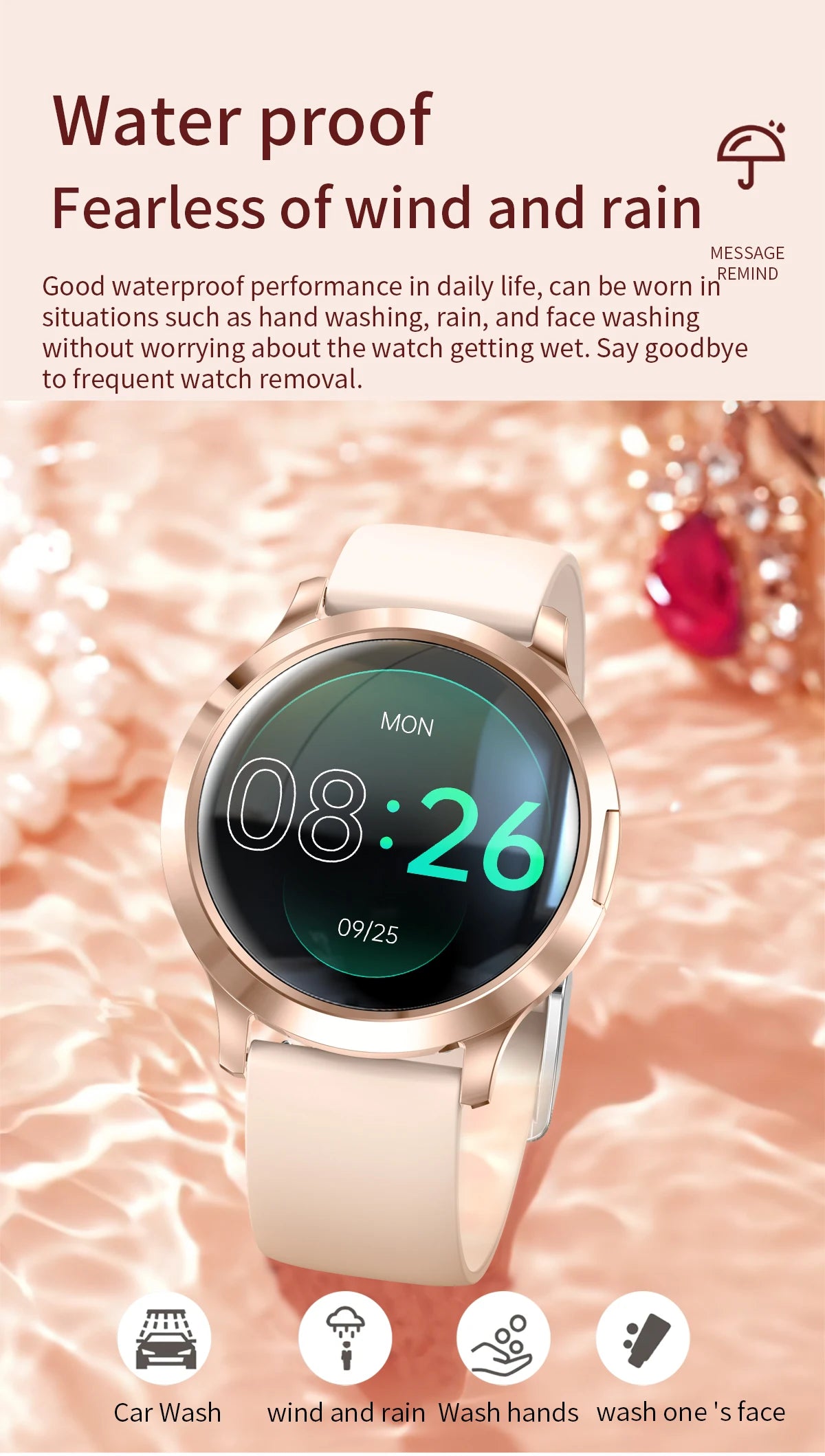 2026 New Smart Watch For Women 1.32" AMOLED Display Answer Make Call Message Health Sport Watch Ladies' Gift Music Digital Clock