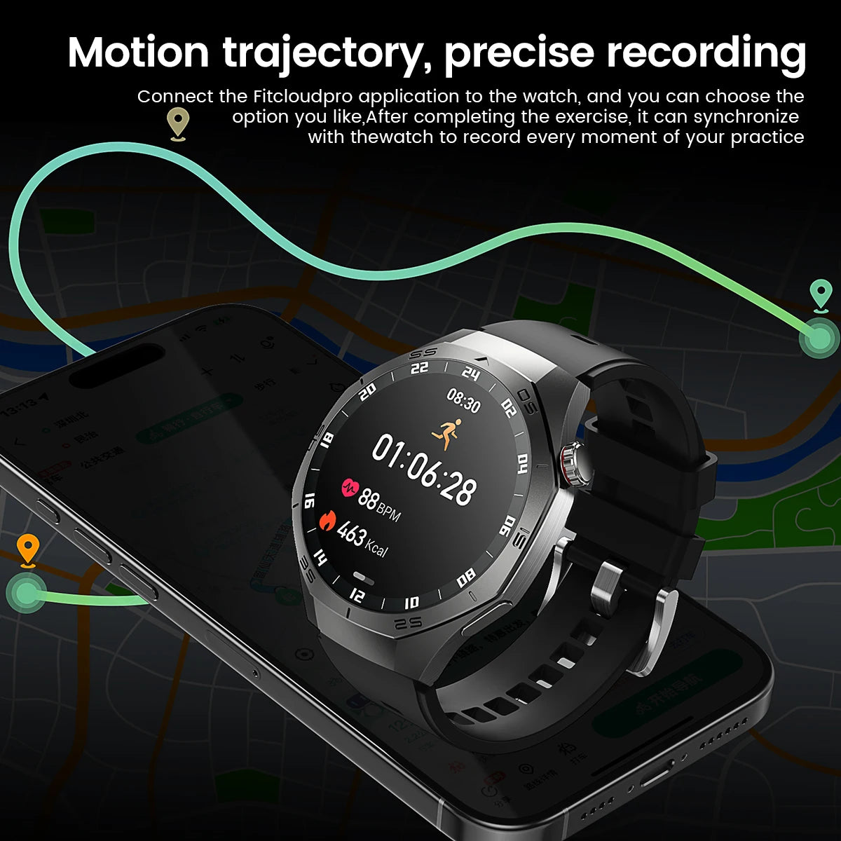 2026 New Sports Watch 5 Pro GPS Track Smart Watches Men 1.53"AMOLED Full Touch Screen Waterproof Bluetooth Talk Smart Bracelet