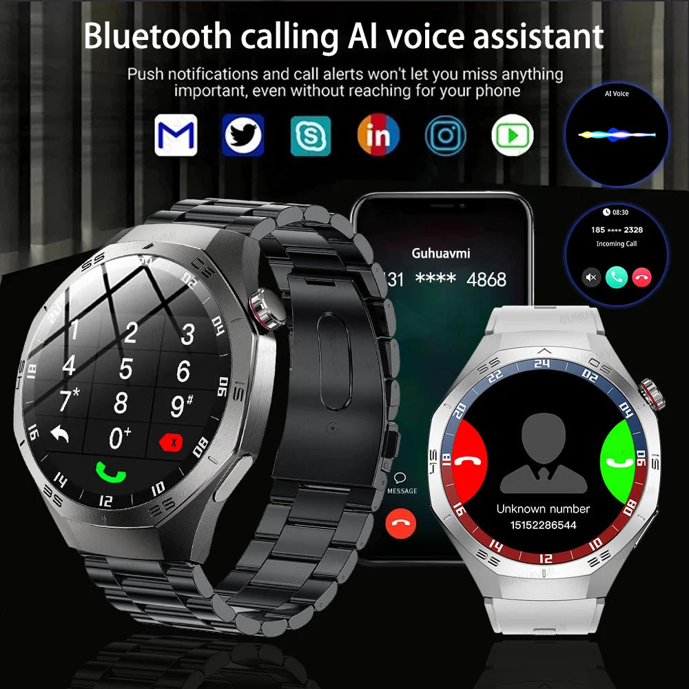 2026 New Sports Watch 5 Pro GPS Track Smart Watches Men 1.53"AMOLED Full Touch Screen Waterproof Bluetooth Talk Smart Bracelet