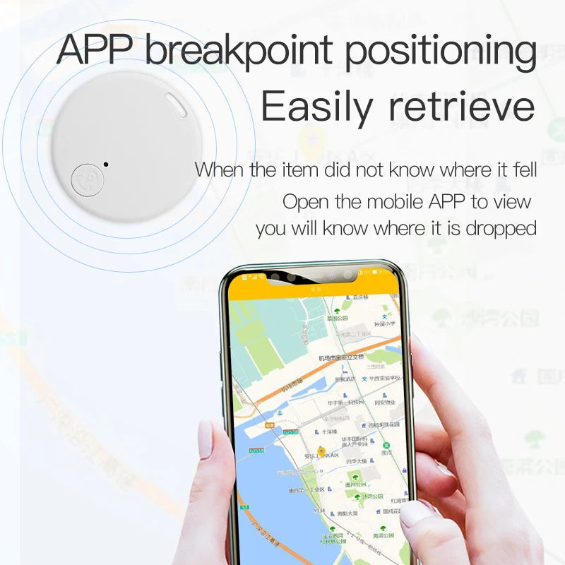 Smart Tag Mini GPS Bluetooth 5.0 Tracker Anti-Lost Device For Pets Cat Dog Kids Key Bag Wallet Universal Tracking Finder Locator
