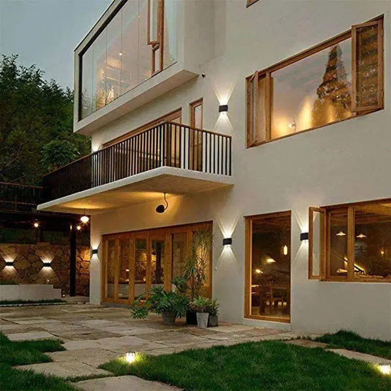 Solar LED Light, Outdoor Waterproof Wall Lamp, Dusk to Dawn Fence Up And Down Luminous Lighting  for Summer Garden Yard Porch