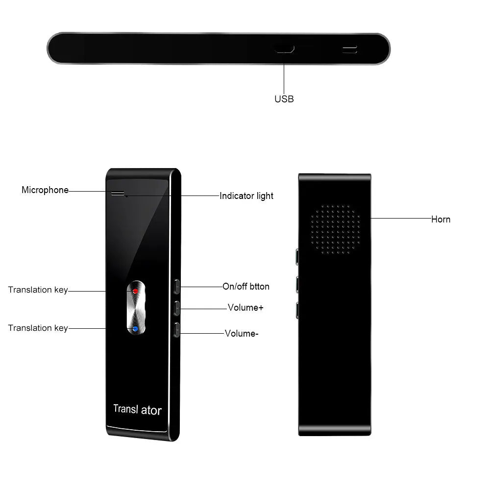 Accurate Translation And Rapid Response Multi-Languages T8S Translator Offline Bluetooth-Compatib Can Adapt To Noisy Environment