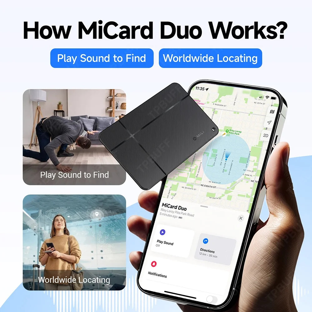Wallet Anti-loss Card Gps Tracker Android Bluetooth Portable GPS Tracker Anti-Lost Android Airtag Tracker Gps Antilost Portable