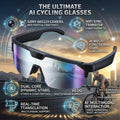 2026 New AI Camera Glasses, 1200P HD Video Recording, 30MP Photo Shooting, Voice Assistant, WiFi Sync for Cycling Hiking Travel
