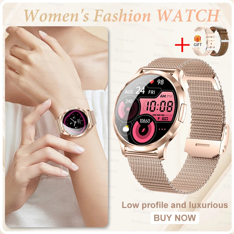 2026 New Smart Watch For Women 1.32" AMOLED Display Answer Make Call Message Health Sport Watch Ladies' Gift Music Digital Clock