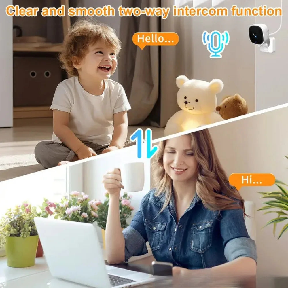 2026New 1080P Conversation Camera Wireless WiFi Mobile Phone Remote  Night Vision Smart Home Security Surveillance Camera Card