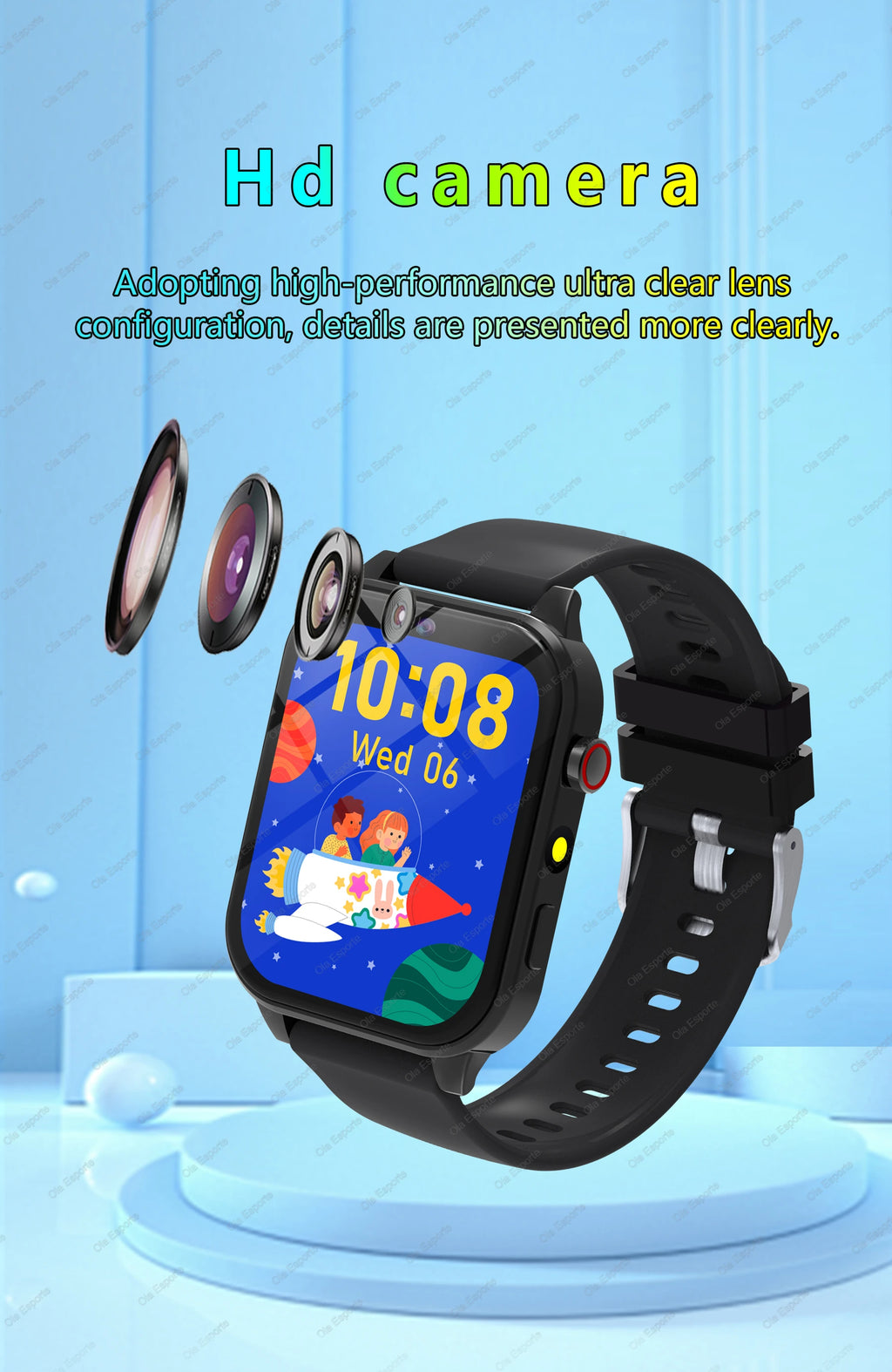 2026 New Smart Watch Kids 1.83 Inch Display 18 Games Sleep Monitor Camera Alarm Clock Children Kids Smartwatch Boys Girls Gifts