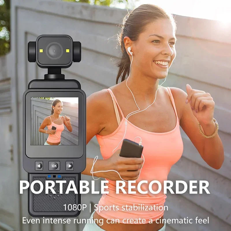 2026 New Handheld Sports Camera With180 Degree Rotating Lens 4K HD Wireless Wifi Video Recorder Built-in Fill Light Camera
