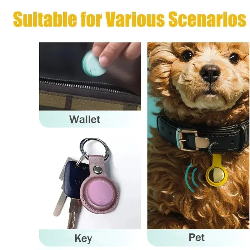 The New Smart Bluetooth Airtag GPS Tracker Is Suitable for Android and IOS Air Tag Tracker Mini Pet Locator Key Searcher.
