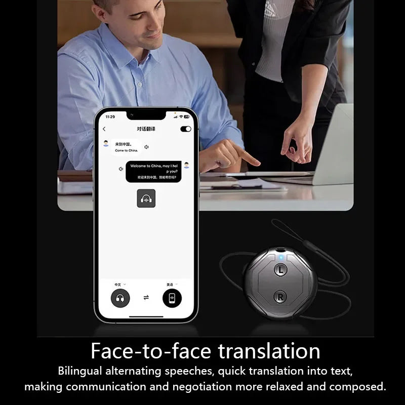 Real-time Language Translator Instant Voice Translators Meeting Summary Speech Simultaneous Interpretation AI Smart Translator