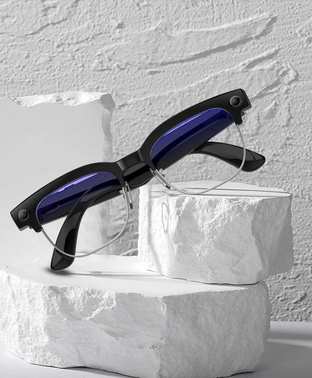 2026 New AI Smart Glasses 800W HD Camera Glasses Photo Recognition Video Record Translation Call Waterproof Sunglasses Men Women