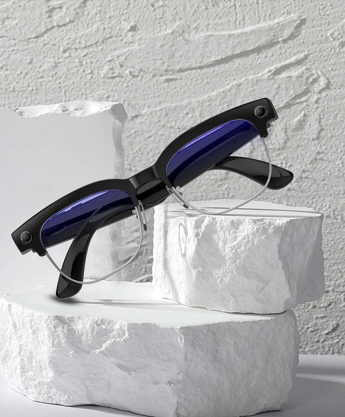 2026 New AI Smart Glasses 800W HD Camera Glasses Photo Recognition Video Record Translation Call Waterproof Sunglasses Men Women