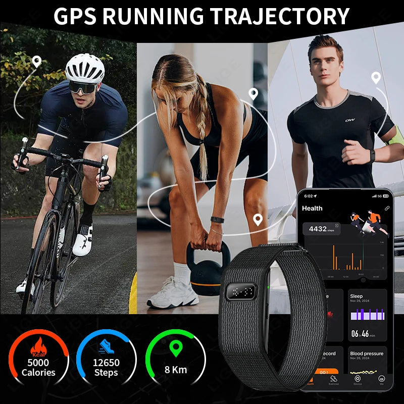 2026 No Screen Smart Watch for Men Women Waterproof Sport Electronic Bracelet Fitness Tracker Heart Rate Sleep Monitor Pedometer