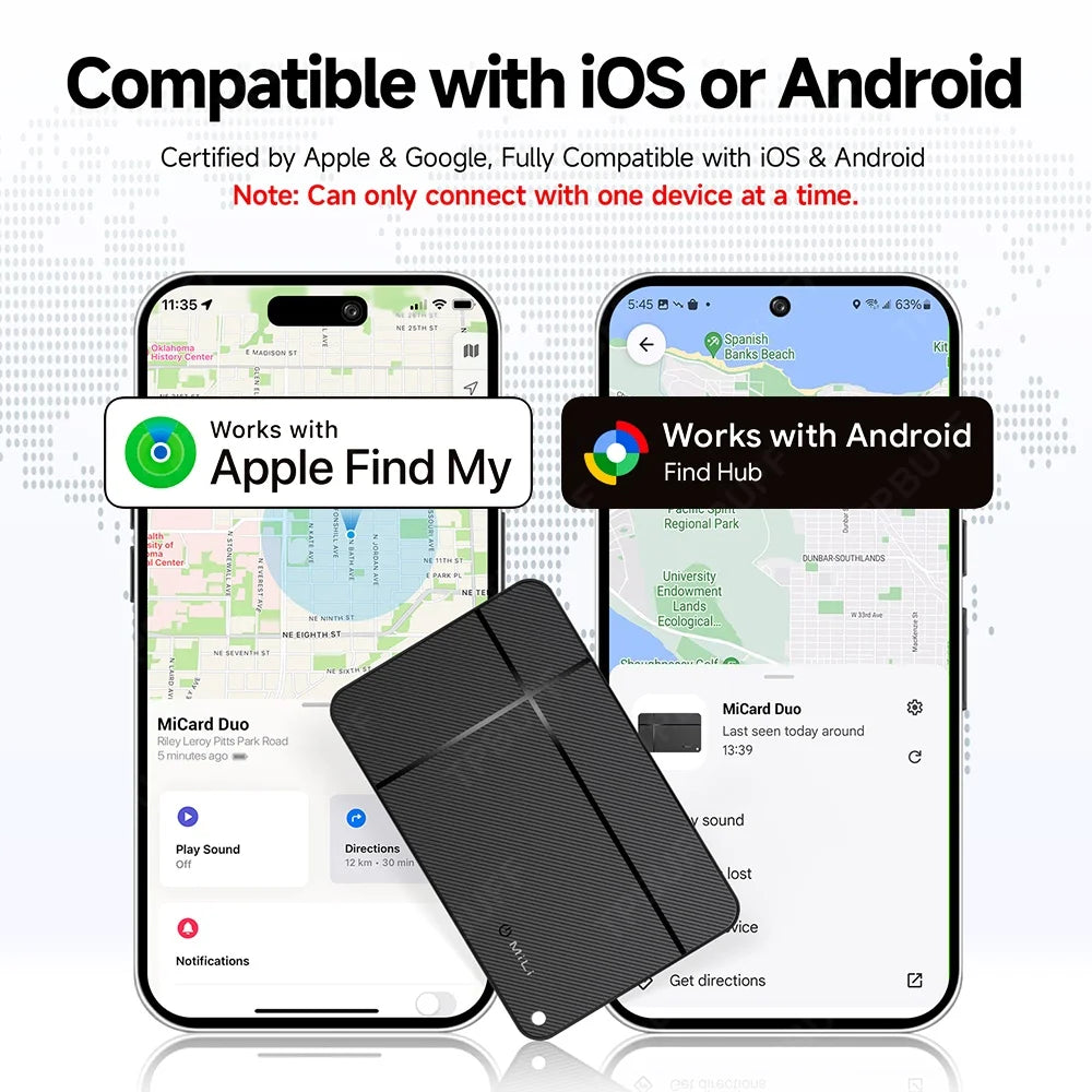 Wallet Anti-loss Card Gps Tracker Android Bluetooth Portable GPS Tracker Anti-Lost Android Airtag Tracker Gps Antilost Portable