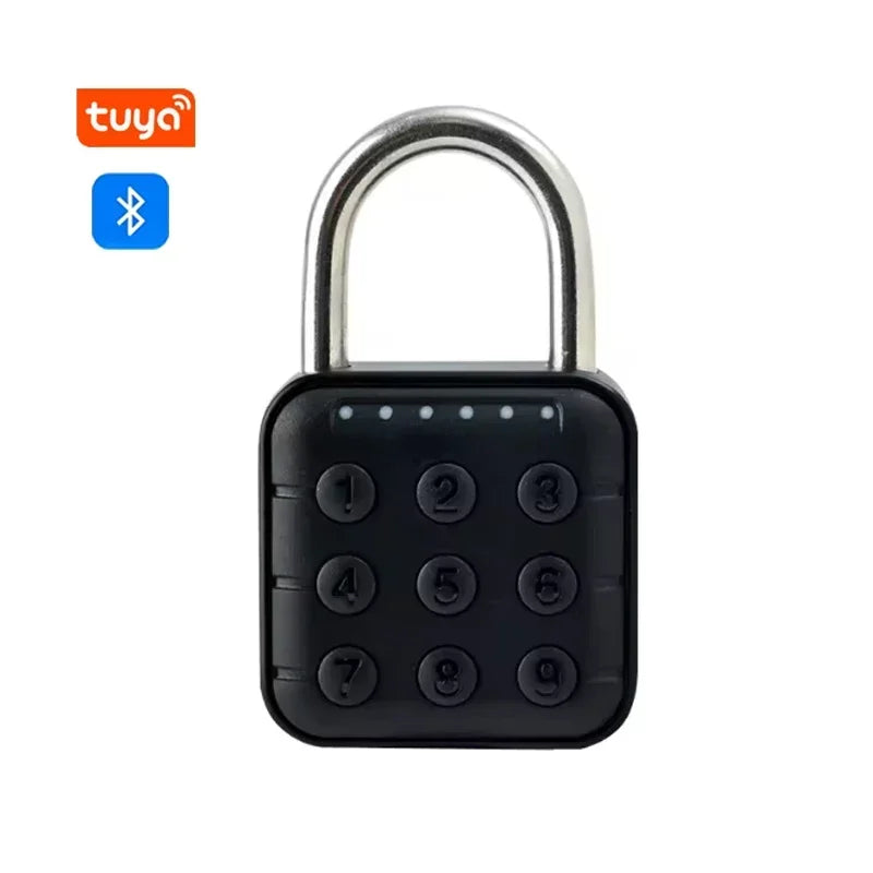 Tuya Smart Bluetooth Password Fingerprint Padlock Waterproof Keyless Security Electronic Luggage Bag Case Anti-theft Lock