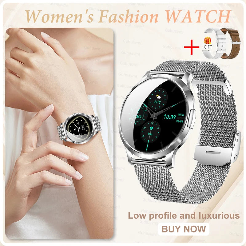 2026 New Smart Watch For Women 1.32" AMOLED Display Answer Make Call Message Health Sport Watch Ladies' Gift Music Digital Clock