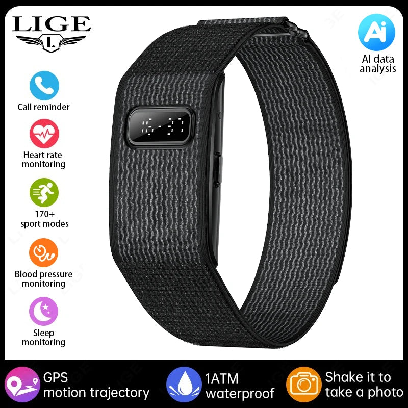 2026 No Screen Smart Watch for Men Women Waterproof Sport Electronic Bracelet Fitness Tracker Heart Rate Sleep Monitor Pedometer
