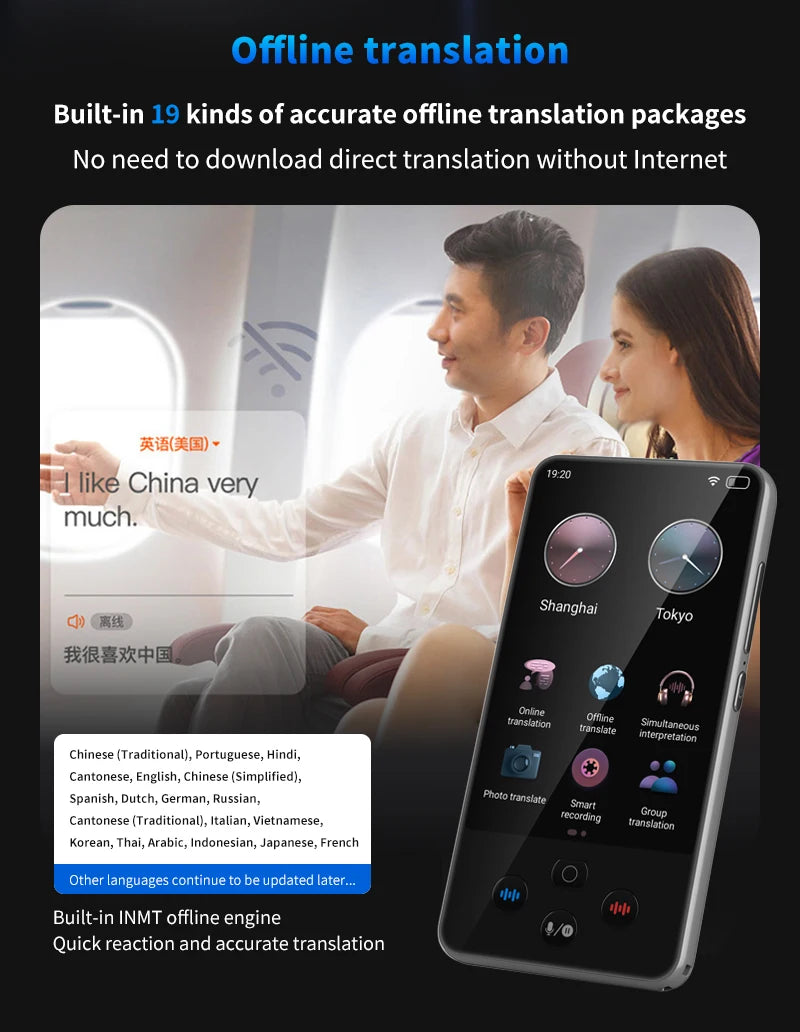 Language Translator Device Support 138 Traductor De Idiomas En Tiempo Real Translation AI Translator with ChatGPT Translator