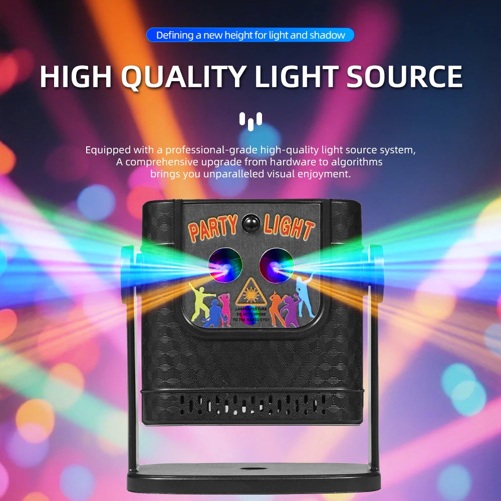 Mini 60 Patterns Projector Party Effect Lights DJ Disco Holiday Christmas Dance Bedroom Decoration Car Lamp Show Gift