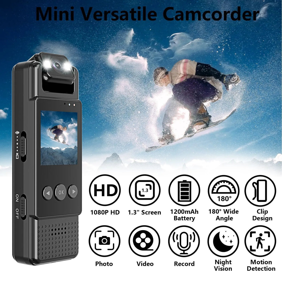 2026 NEW  Mini Camera 1080P Portable Digital Video Recorder Worn Police Small Body Cam Night Vision DV Miniature Camcorde