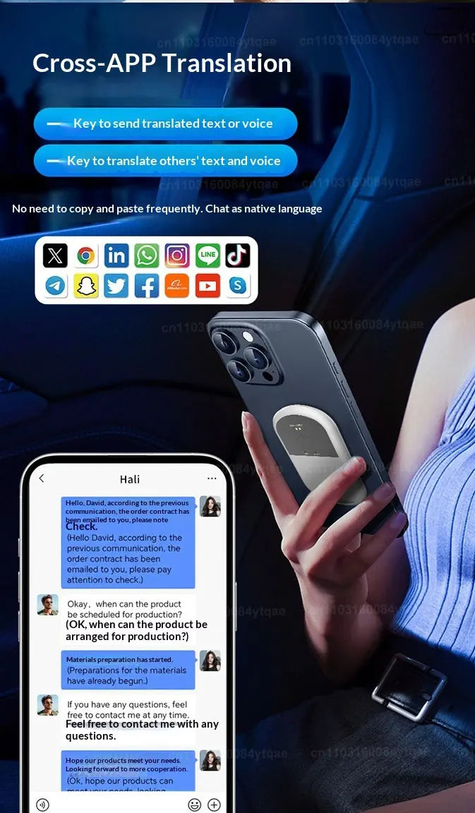 UURMI T5 AI Translator: 144 Languages, 0.5s Speed, 98% Accuracy, 16 Offline, Photo/Video Translate, 60-Day Battery, 5G Free